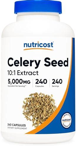 cnc celery capsules|Nutricost Celery Seed Capsules 5,000mg Per Serving, 240 Capsules .